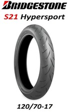 BRIDGESTONE S21 BATTLAX HYPERSPORT 120/70R17 FRONT TIRE DUCATI BMW BUELL APRILIA picture