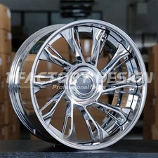 1PC CUSTOM CHROME 2-3 PIECE FORGED WHEELS RIMS FOR ROLLS ROYCE GHOST WRAITH DAWN picture