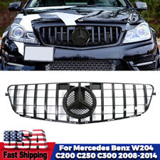 Black Grill GTR Grille For Mercedes Benz W204 2008-2014 C-Class C350 C300 C250 picture