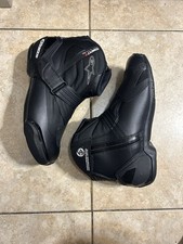Alpinestars SMX-1R V2 All Black Motorcycle Boots Men’s Size 8 picture