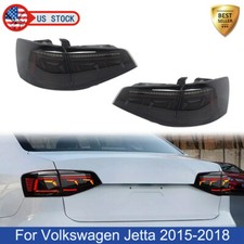 Black LED Tail Light For 2015 2016 2017 2018 VW Jetta MK6 Sequential Rear Lamps picture