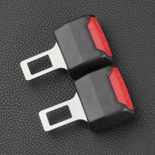 2Pcs Adjustable Seat Belt Buckle Fixing Strap Red Car Seat Accessory picture