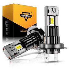 AUXBEAM Q50 H7 LED Headlight High/Low Beam Bulbs 100W 24000LM Bright White 6500K picture