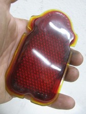 NOS red glass taillight lens Harley Davidson Knucklehead Panhead Flathead 1947 picture