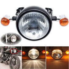 US Motorcycle Retro Front Headlight Turn light Mount For GN125 Cafe Racer Bobber picture