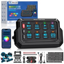 MICTUNING Wireless App Control 8 Gang Switch Panel, Circuit Control Relay System picture