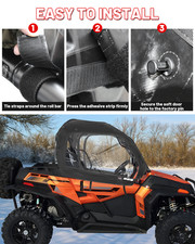 Pair UTV Soft Doors Cab Enclosures For CFMOTO ZForce 800/Zforce 1000 2019-2022 picture