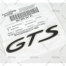 Genuine Porsche Matte Black GTS Rear Hood Script Emblem Logo 981 991 picture