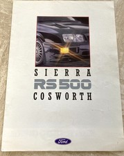Excellent UK Sales Brochure on the 1987-88 FORD SIERRA RS500 COSWORTH -  RARE  picture