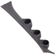 GlowShift Gray Triple Pillar Gauge Pod Fits 1995-1999 Mitsubishi Eclipse 52mm picture