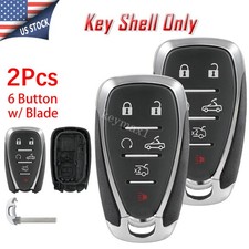 2 For Chevrolet Camaro Convertible 2016-2023 Smart Remote Key Fob Shell Case 6B picture