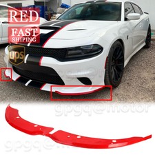 For Dodge Charger 392 Scat Pack SRT 2015-2023 Red Front Bumper Lip Splitter Trim picture