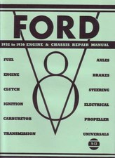 1932-1936 Ford V-8 Factory Shop Service Manual picture