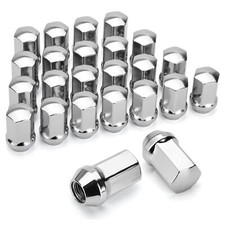 24x Chrome 14x1.5 Factory Lug Nut 1.75