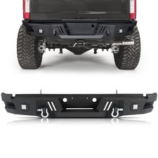 Steel Rear Bumper w/LED Lights & D-rings Fits 2011 2012 2013-2016 Ford F250 F350 picture