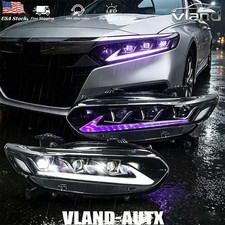 Headlights For 2018-22 Honda Accord 10th Gen LED W/Animation Sequential Assembly picture