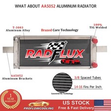 Universal Pocket Tucked All Aluminum Radiator For Honda Civic CRX 2Rows RH249525 picture