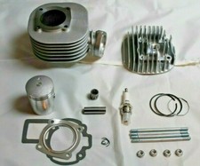 New Suzuki LT80 Quadsport Complete Top End Rebuild Kit Cylinder Head Piston picture