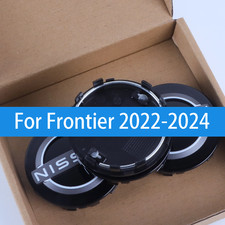4PC 63mm For Frontier 2022-2024 Wheel Center Hub Caps Black Gloss 40342-6TA1A picture