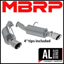 MBRP Dual Muffler Axle Back Exhaust System 2005-2010 Ford Mustang GT 4.6L 5.4L picture