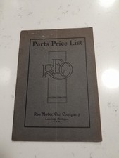 RARE ORIGINAL 1909 REO MOTORS PARTS PRICE LIST BOOK  picture