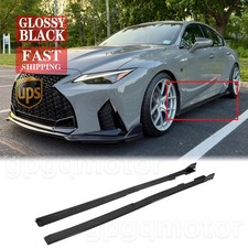 For Lexus IS300 IS350 2021-2026 T Racing Style Glossy Black Side Skirt Extension picture
