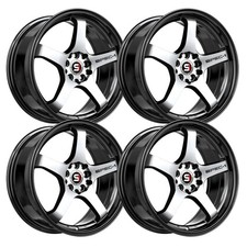 (Set-4) Spec-1 SPT-31 18x8.5 4x100/4x114.3 38mm Black Machined wheels rims 18 picture