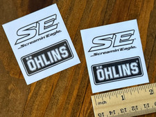 x2 Ohlins Stickers Decal Motorcycle Screaming Eagle 2 x 2.25 Harley Davidson picture