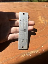 RARE 1953-1962 Chevy Corvette Shift Pattern Plate 4 Speed Original. picture