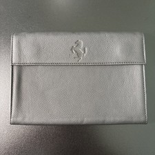 GENUINE FERRARI LEATHER POUCH DOCUMENT WALLET / HOLDER - OEM 458, 488, SF90, 296 picture