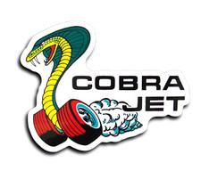 Cobra Jet Vinyl Decal - Ford Shelby Cobra Cool Sticker - FREE USA SHIPPING picture