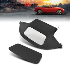 Fit For 1990-2005 Mazda Miata Black Convertible Soft Top With Plastic Window picture