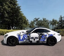 Japanese Inspired Anime Car Decals Itasha Side Decal Both Side JDM Vinyl Skull picture