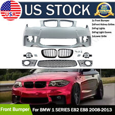 For BMW 1 Series E82 E88 08-2013 1M Style Front Bumper With Fog Lamps & Grilles picture