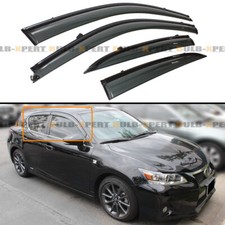 FOR 2011-17 LEXUS CT200H BLK TRIM VIP CLIP-ON WINDOW VISOR RAIN GUARD DEFLECTOR picture