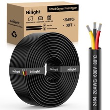 Nilight Electrical Wire Connectors 30FT 20 Gauge 3 Conductor Red Black Yellow picture
