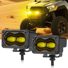 2Pcs 3 Inch SAE LED Fog Lights Off Road Driving Light DOT For Can-Am Maverick X3 picture