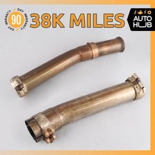 00-04 Aston Martin DB7 Vantage Left & Right Side Exhaust Pipe Set OEM 38k picture