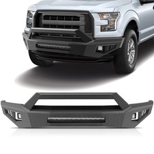 Fits Ford F-150 2015 2016 2017 Offroad Front Bumper Assembly W/ LED Lights BLK picture