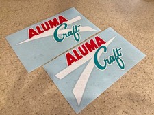 AlumaCraft Vintage Fishing Boat Decals Vinyl Pair 10