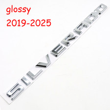 1pc For Silverado 1500 19-25 Chrome Fender Letter Emblems Badge Nameplate picture