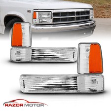 1991 1992 1993 1994 1995 1996 Fit Dodge Dakota Clear Signal Bumper Corner Lights picture