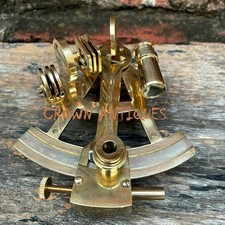 Collectible Antique Nautical Brass Sextant Working German Marine Maritime Gift picture