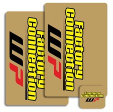 WP Fork Stickers FACTORY CONNECTION KTM Red Bull Cone Valve GasGas Husqvarna SXF picture