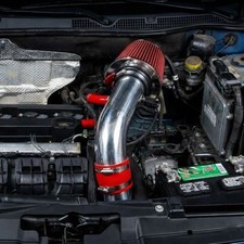 AIR INTAKE 2PC KIT + FILTER FOR 2007-2011 DODGE CALIBER 1.8 2.0L 2.4L L4 (RED) picture