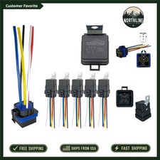 Reliable 12VDC 5-Pin Waterproof Relays, 80A SPDT - Set of 5 for Automotive Use picture