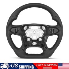 Full Leather Steering Wheel For Chevrolet Tahoe Silverado 1500 Tahoe 2014-2018 picture