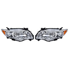 Silscvtt Headlights For 2009-2010 Toyota Corolla 4Door Halogen Chrome Left&Right picture