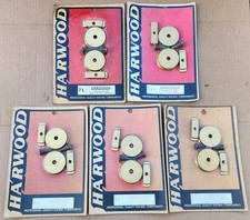 Vintage NOS Harwood Bolt-In Gold Anodized Aluminum Freeze Plugs SBC 327 350 400 picture