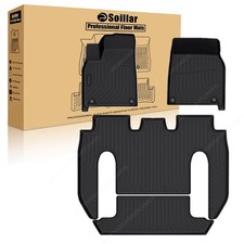 TPE Fits 2022-2025 Tesla Model X 6-Seats Floor Mats Liners Full Set All Weather picture